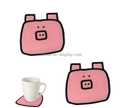 Custom acrylic fun shapes drink cup coaster FD-555