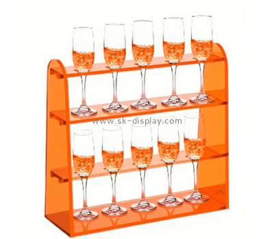 Custom acrylic banquets champagne flute holder stand WD-287