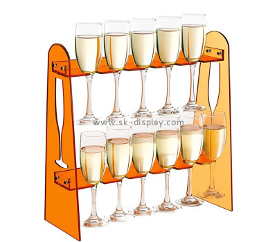 Custom acrylic festive events champagne flute holder stand WD-292