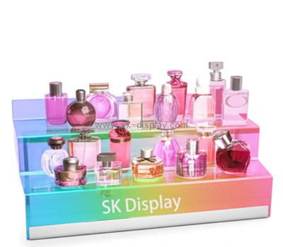 Custom acrylic 2-tier perfume LED display stand KLD-177