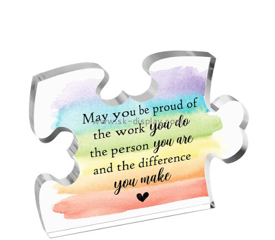 Custom acrylic thank you puzzle gifts AB-392