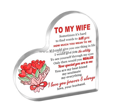 Custom acrylic I Love You block gifts AB-394