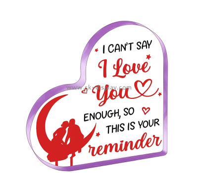 Custom acrylic I Love You block valentine gifts AB-395