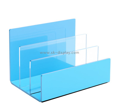 Custom acrylic 3 sections book organizer BD-1266