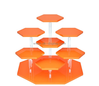 Custom acrylic cosmetic counters skincare display rack CO-868