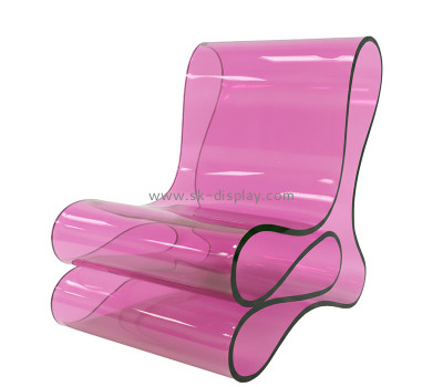 Custom acrylic contemporary living spaces single chair AFS-696