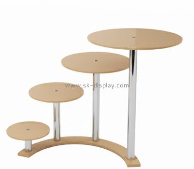 Custom acrylic 4 tiers retail pastries display risers FD-564