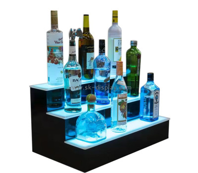 Custom acrylic KTV 3 tiers LED drinks display shelf KLD-190