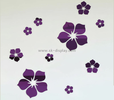 Custom acrylic wall DIY flower mirror stickers MA-206