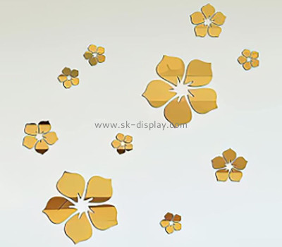 Custom acrylic wall decor 3D flower mirror stickers MA-205
