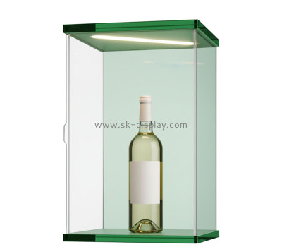 Custom acrylic wine LED display case LDD-198