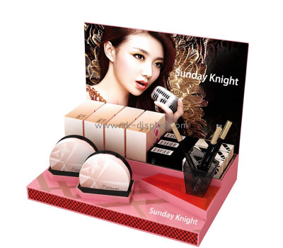 Custom acrylic countertop makeup display risers CO-874