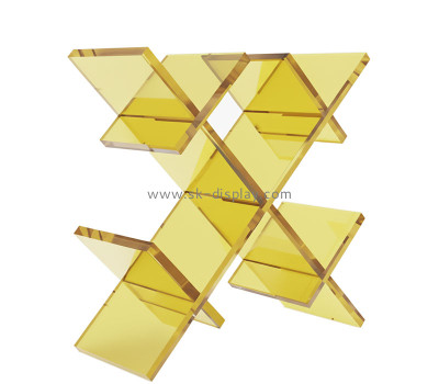 Custom acrylic freestanding 5 wine bottles display rack WD-307