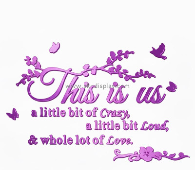 Custom acrylic wall decor letters mirror stickers MA-212