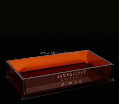 Custom acrylic hotel organizer holder tray STS-309
