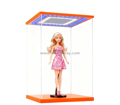 Custom acrylic Barbie doll luminous display box LDD-202