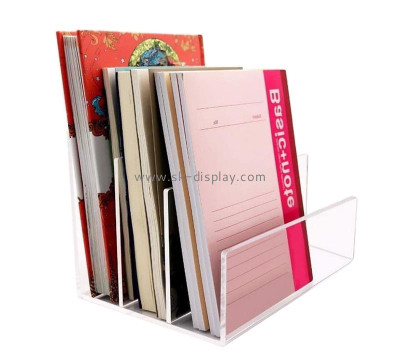 Custom acrylic 3 divided notebook holder BD-1279