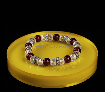 Custom acrylic round beads bracelet solid display block JD-338