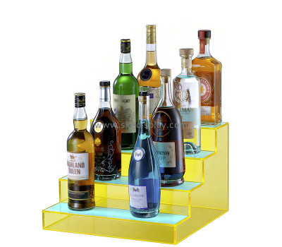 Custom acrylic KTV illuminated liquor bottles display shelf KLD-208