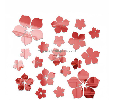 Custom acrylic wall DIY flowers mirror stickers MA-225