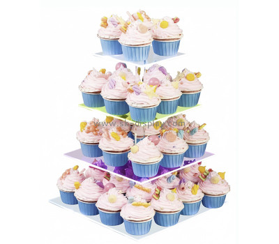 Custom acrylic illuminated parties cupcake tower holder LDD-211