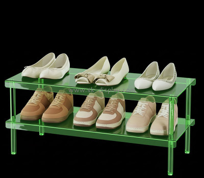 Custom acrylic entryway shoes organizer shelf SSD-137