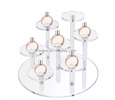 Custom acrylic multilevel perfume display risers SOD-1196