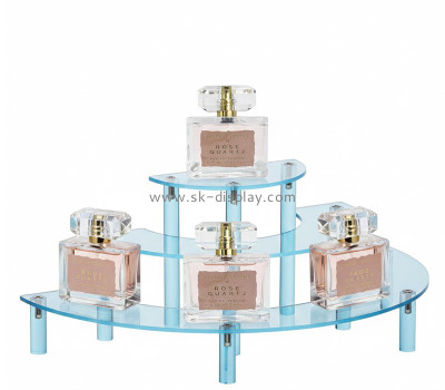 Custom acrylic half moon perfume display risers SOD-1197