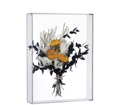 Custom acrylic dried flowers display box DBS-1383