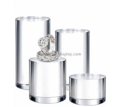 Custom acrylic round boutique display pedestal AB-420