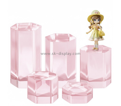 Custom acrylic hexagon boutique display blocks AB-419