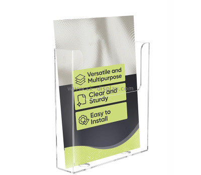 Custom acrylic brochure holder for wall mounting BD-1283