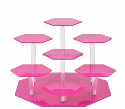 Custom acrylic perfume 7 display plates holders CO-886