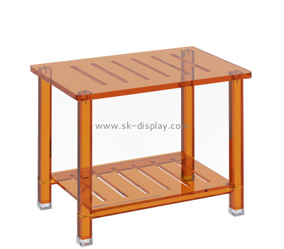 Custom acrylic shower stool with storage AFS-719