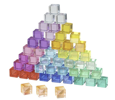Custom acrylic stacking toys for school education training CA-226