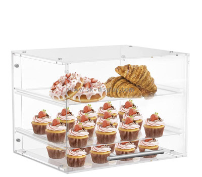 Custom acrylic 3-layers dessert display box FD-592