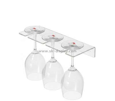 Custom acrylic hanging wine glasses holder WD-322
