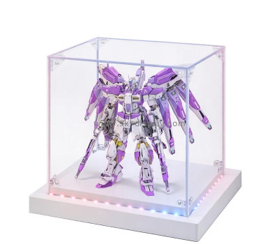 Custom acrylic memoribilia action figure LED display case LDD-219