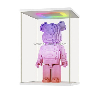 Custom acrylic anti-dust bearbrick LED display case LDD-223