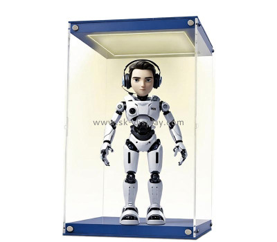 Custom acrylic anti-dust robot molel LED display box LDD-224