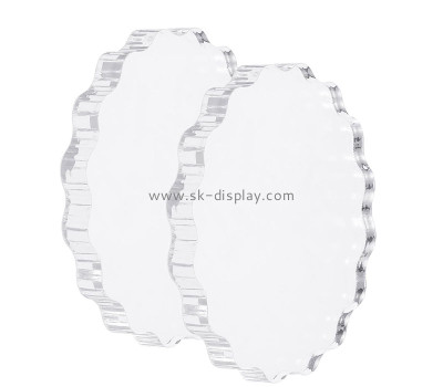 Custom acrylic flower shape stamping block AB-424