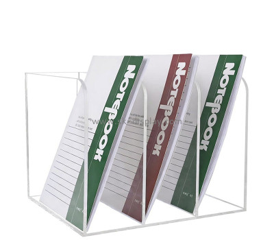 Custom acrylic 3 compartments book holder BD-1293