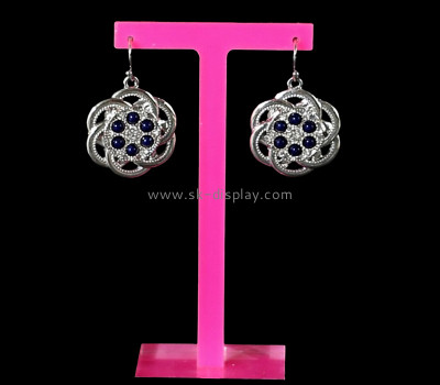 Custom acrylic T shape eardrop display stand JD-359