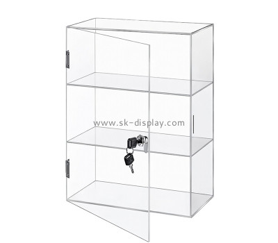 Custom acrylic 3 tiers lockable display cabinet FD-596