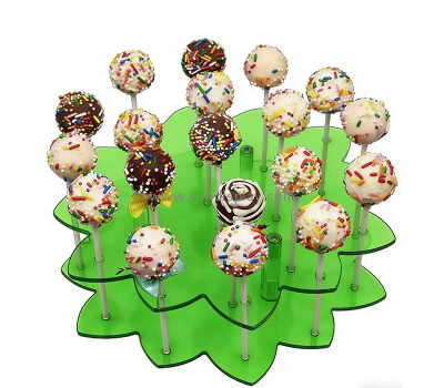 Custom acrylic flower shape lollipop showing display stand FD-600