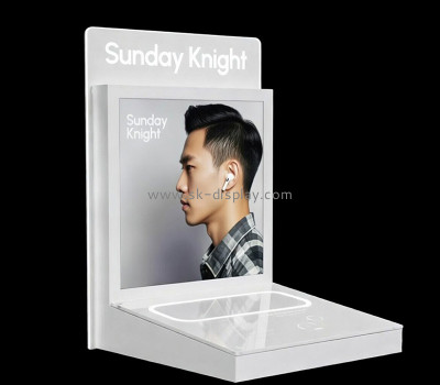 Custom acrylic bluetooth earphone display stand PD-378