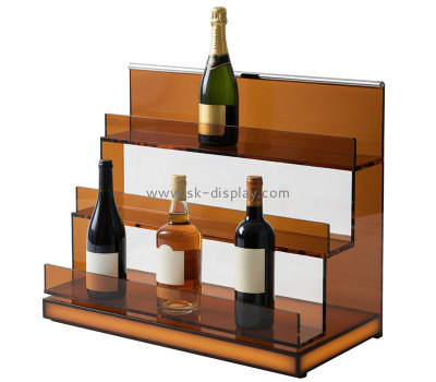 Custom acrylic 3 tiers vodka whisky LED display stands WD-333