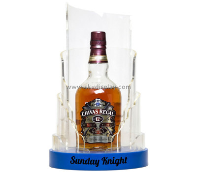 Custom acrylic lighted whiskey display stand props KLD-232