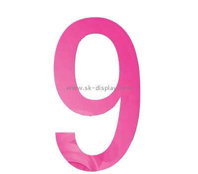 Custom acrylic wall 3D decor number mirror stickers MA-234