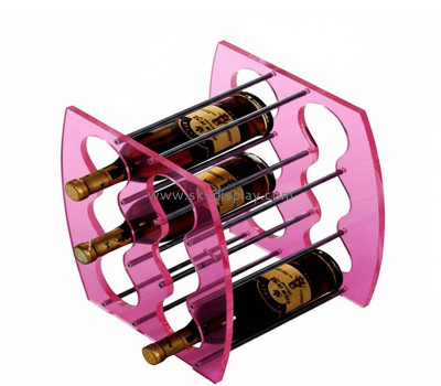 Custom acrylic wine bottles holder rack SOD-1214